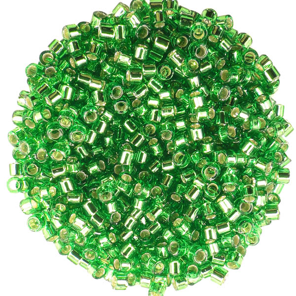 046 Silver Lined Light Green 11/0 Miyuki Delica