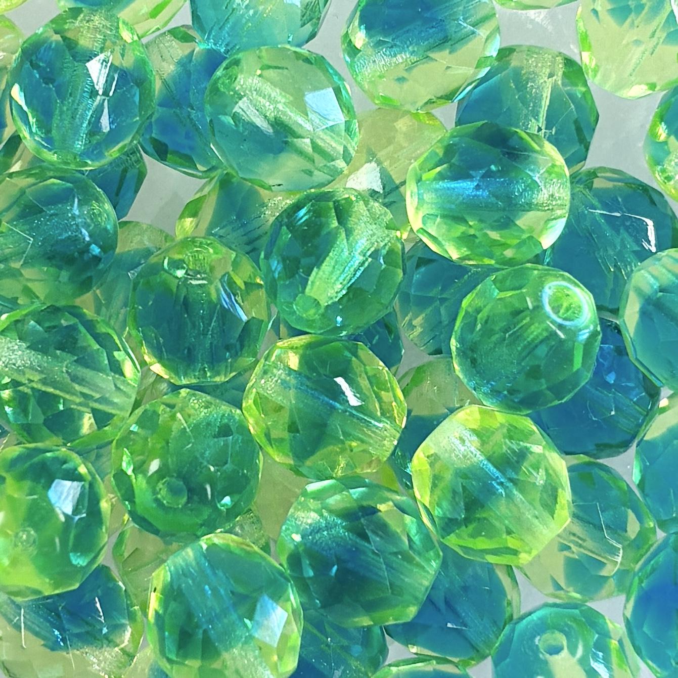 10MM Jonquil with Aqua Fire Polish Ball