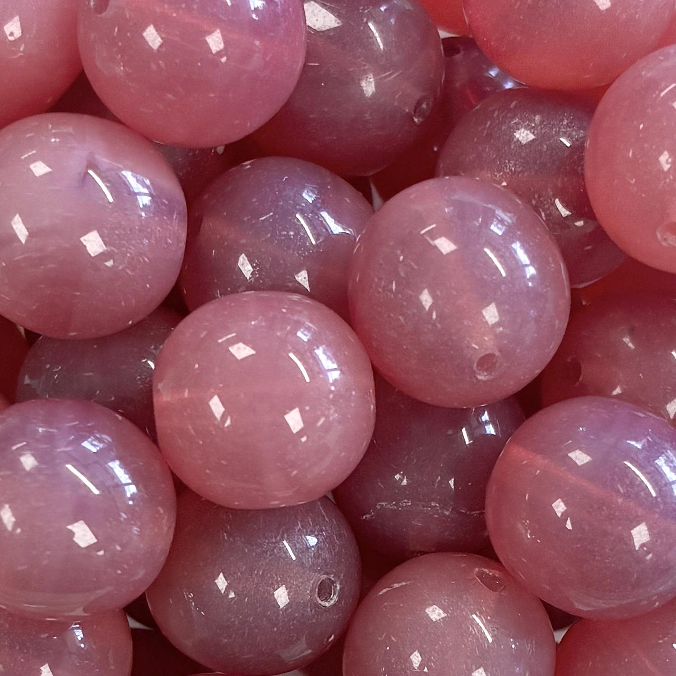 12MM Rose Opal Translucent Druk Ball