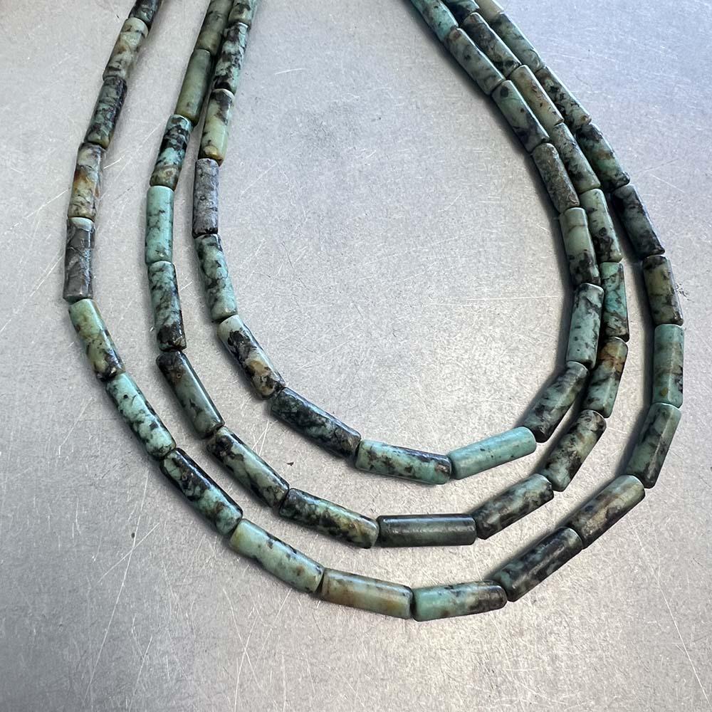13x4MM Cylinder Turquoise Jasper