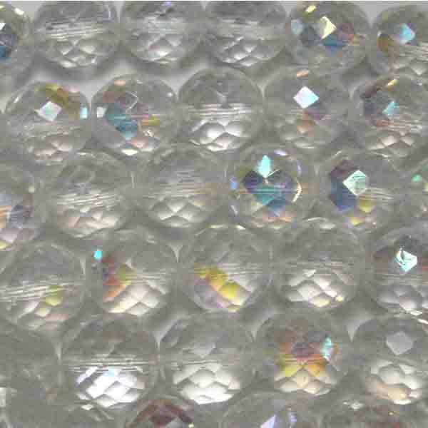 14MM Crystal AB Fire Polish Ball