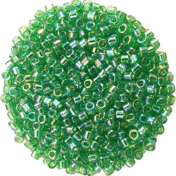 152 B Transparent Green AB 11/0 Miyuki Delica