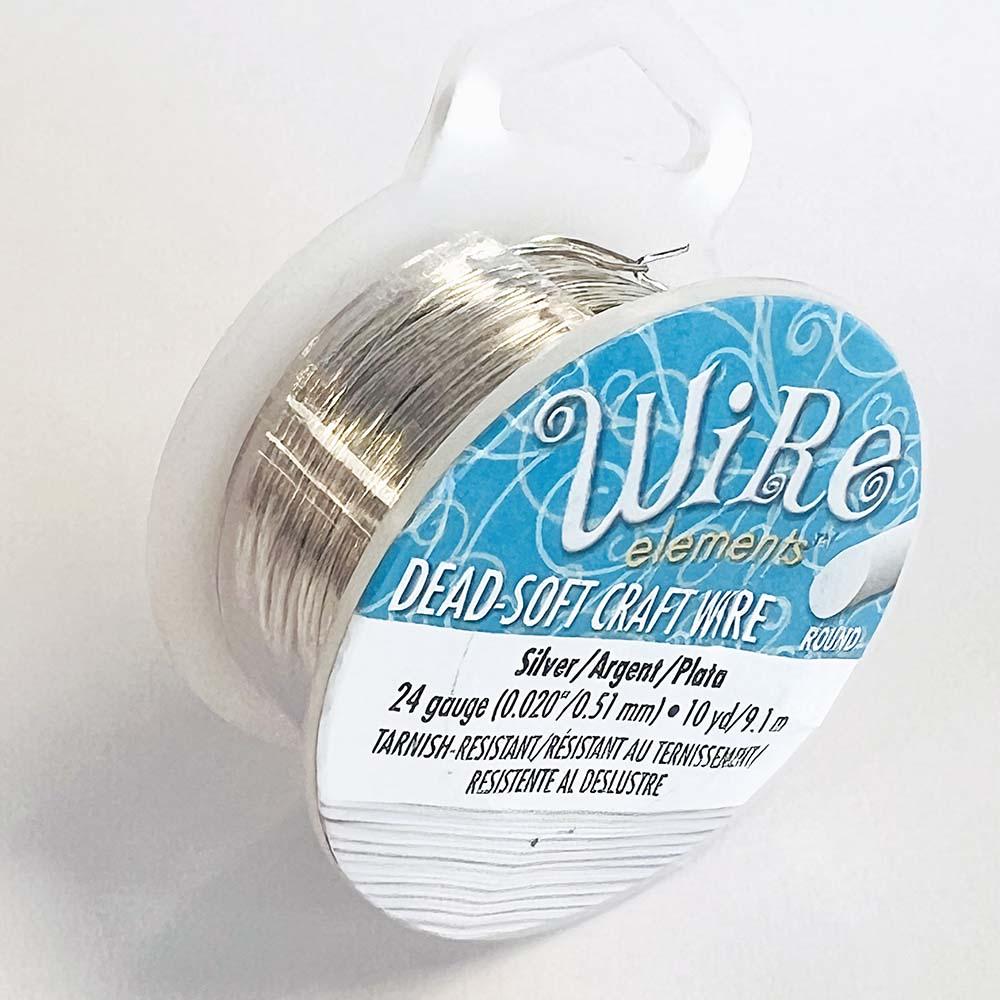 24 Guage Silver Non Tarnish Wire by The BeadSmith