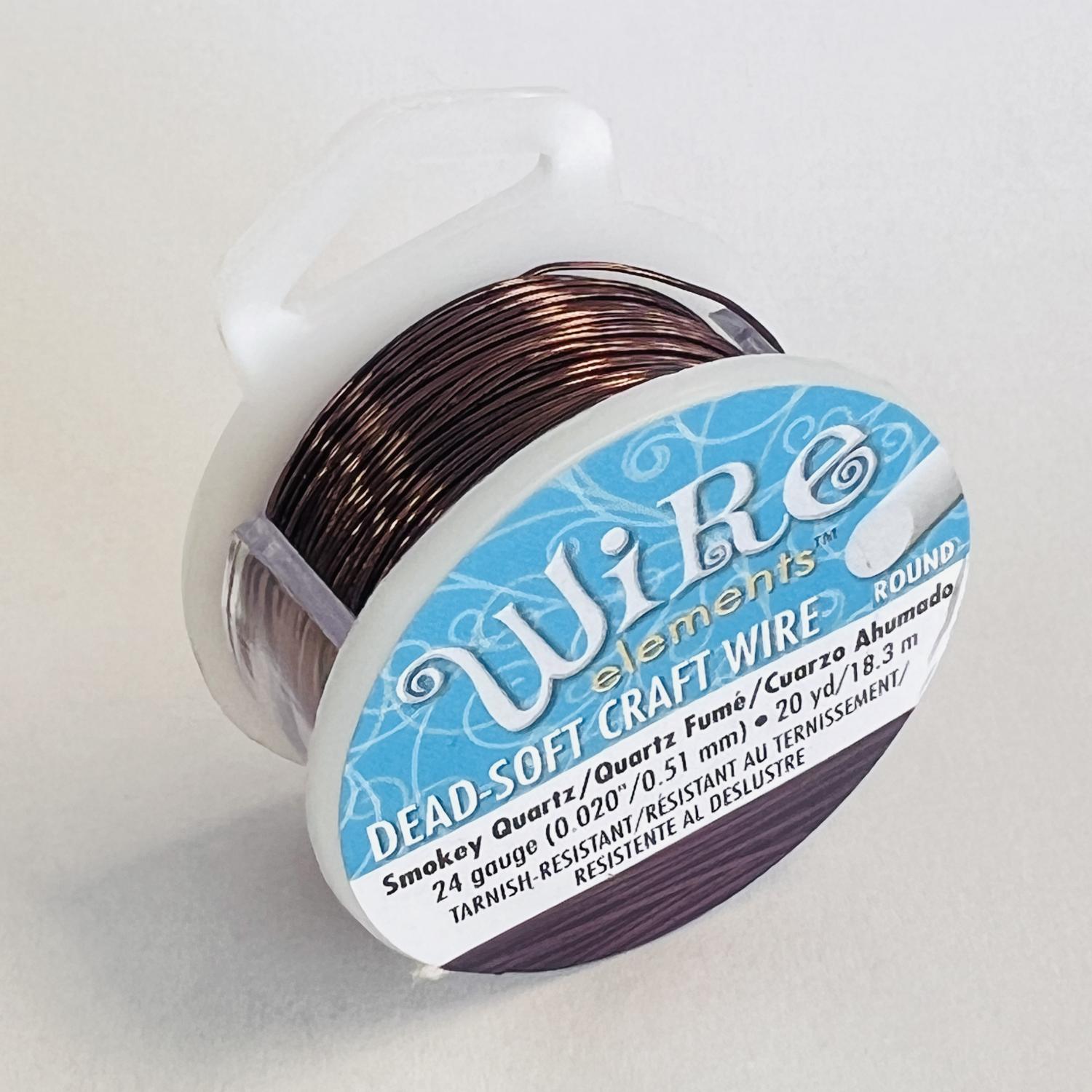 24 Guage Smokey Quartz Craft Wire