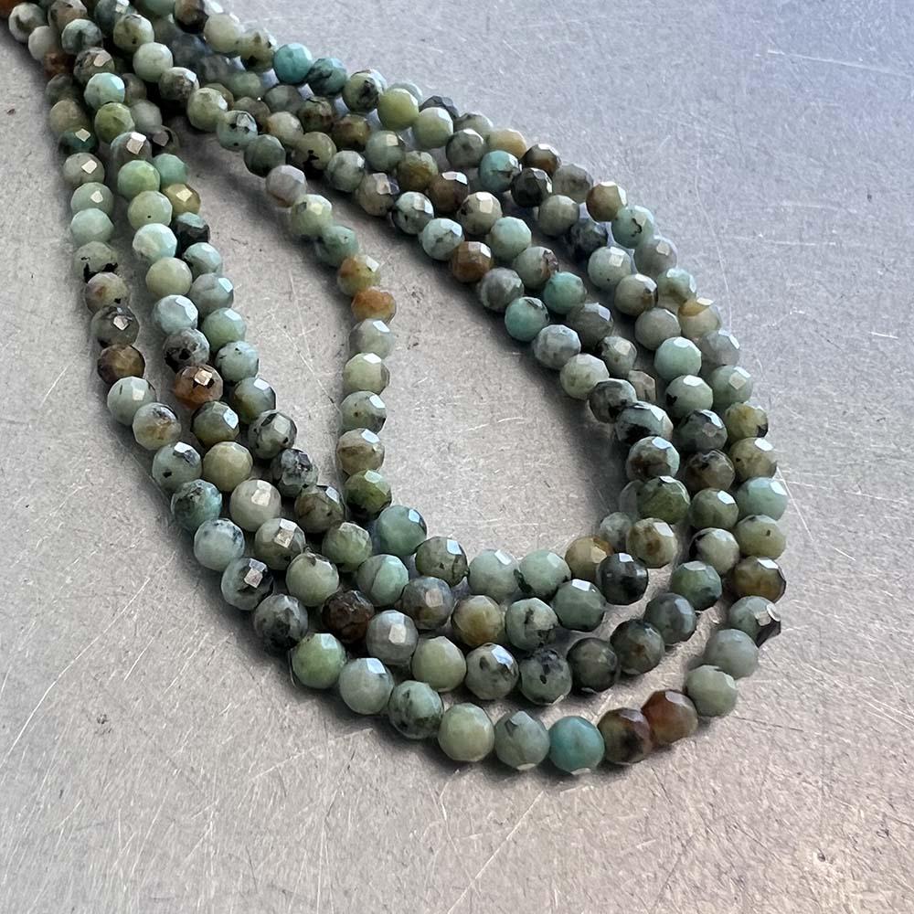 2.5MM Facetted Ball African Jasper