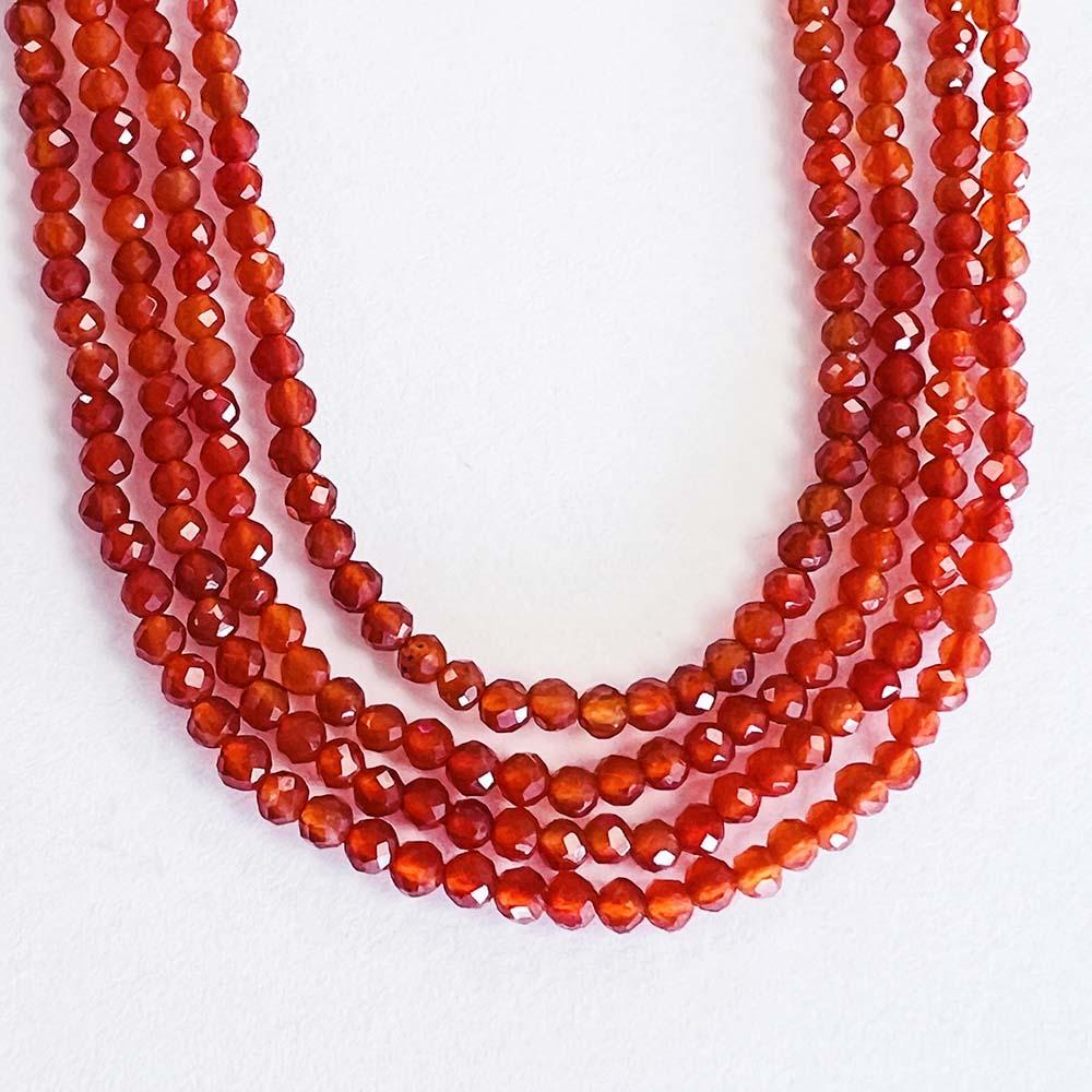 2MM Carnelian Facetted Ball