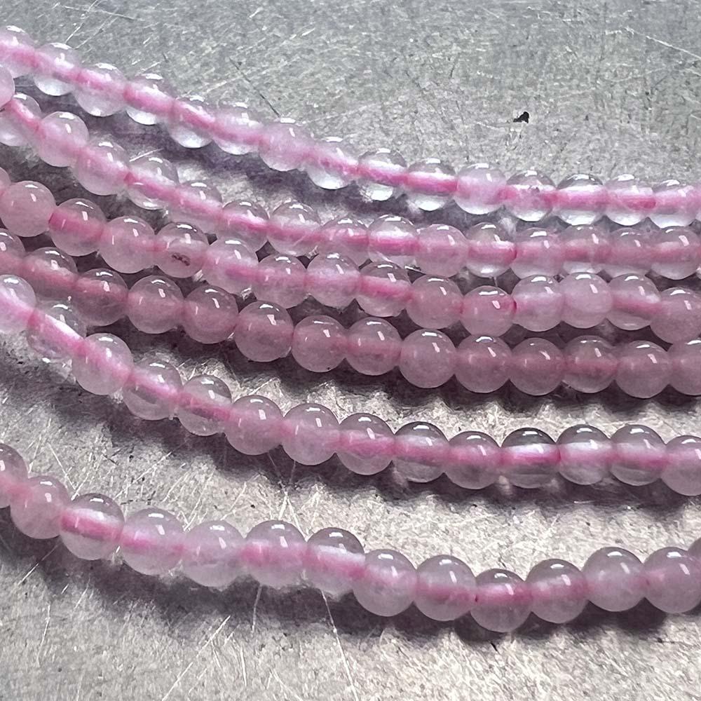 2MM Rose Quartz Strand