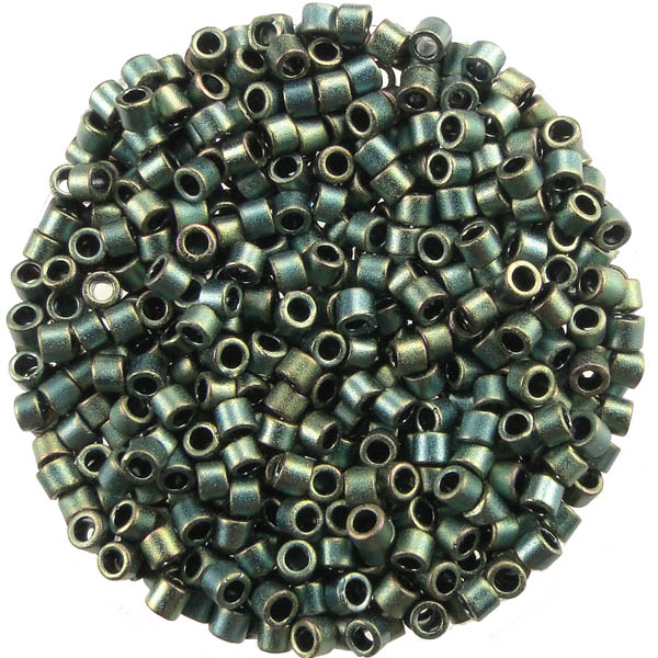 324 Matte Metallic Green Iris 11/0 Miyuki Delica