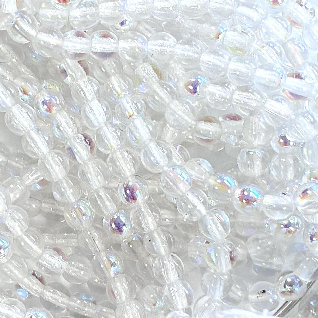 4MM Crystal AB Round Druk Ball