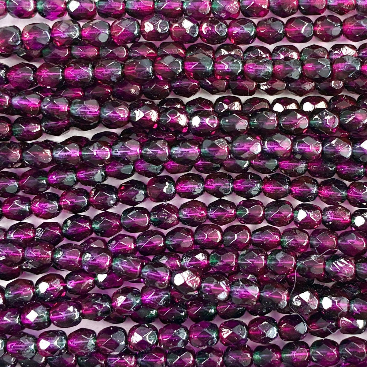 4MM Fuchsia with Emerald Fire Polish Ball