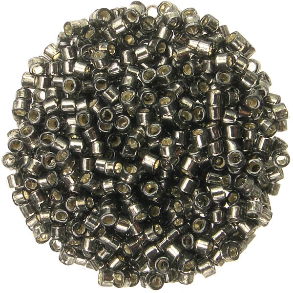 613 Silver Line Dark Grey 11/0 Miyuki Delica