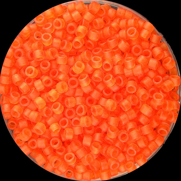 744 C Matte Transparent Orange 11/0 Miyuki Delica