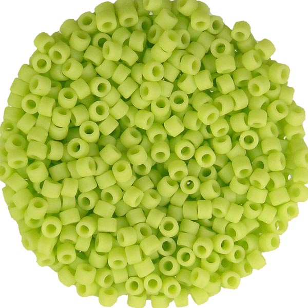 763 B Matte Opaque Chartreuse 11/0 Miyuki Delica