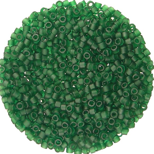 767 Matte Transparent Emerald 11/0 Miyuki Delica