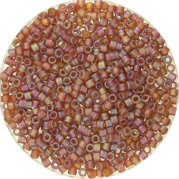 853 Matte Dark Topaz AB 11/0 Miyuki Delica