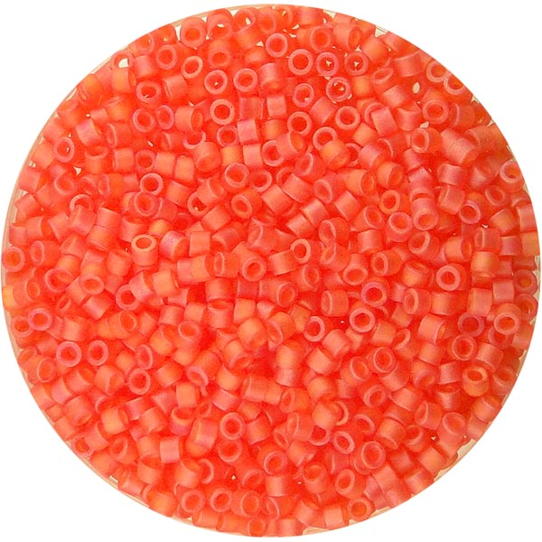 855 Matte Transparent Orange AB 11/0 Miyuki Delica