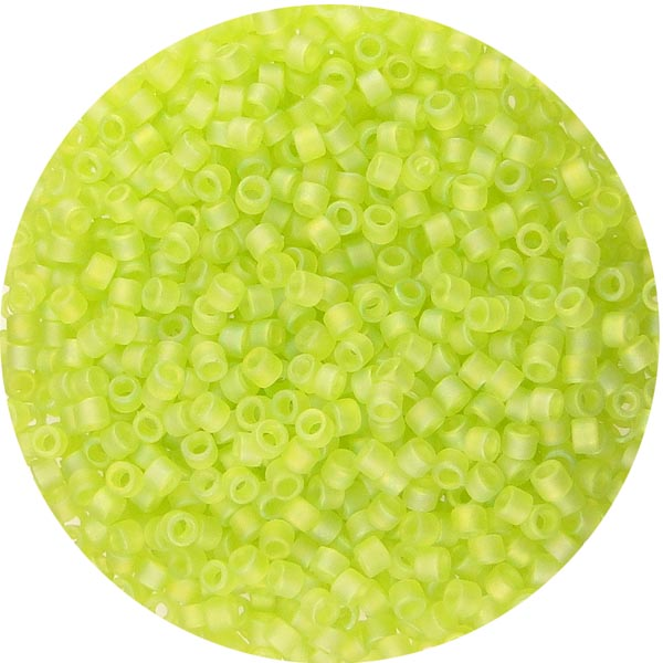 860 B Matte Lime Green AB 11/0 Miyuki Delica