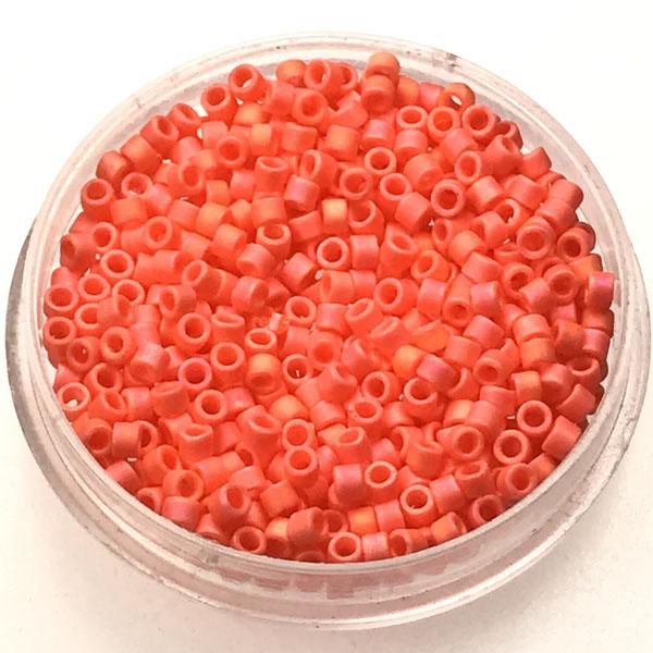 872 Matte Opaque Orange AB 11/0 Miyuki Delica
