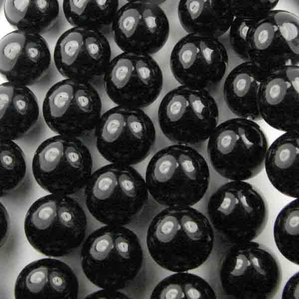 8MM Round Black Onyx