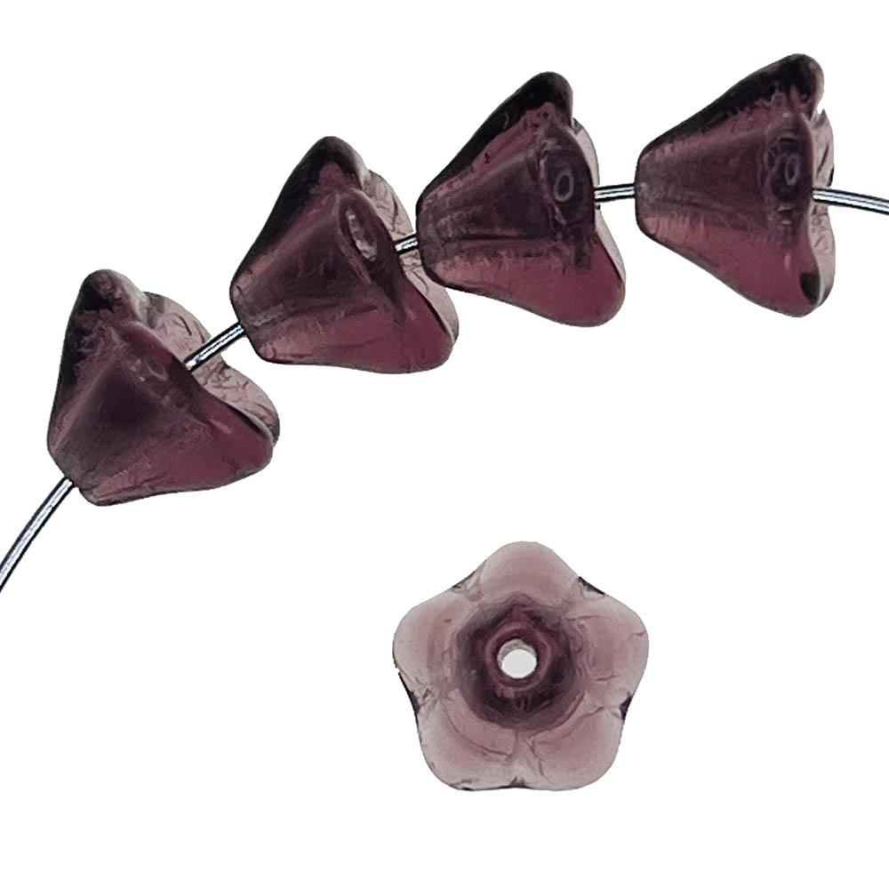 Amethyst 8x6MM Bell Flower