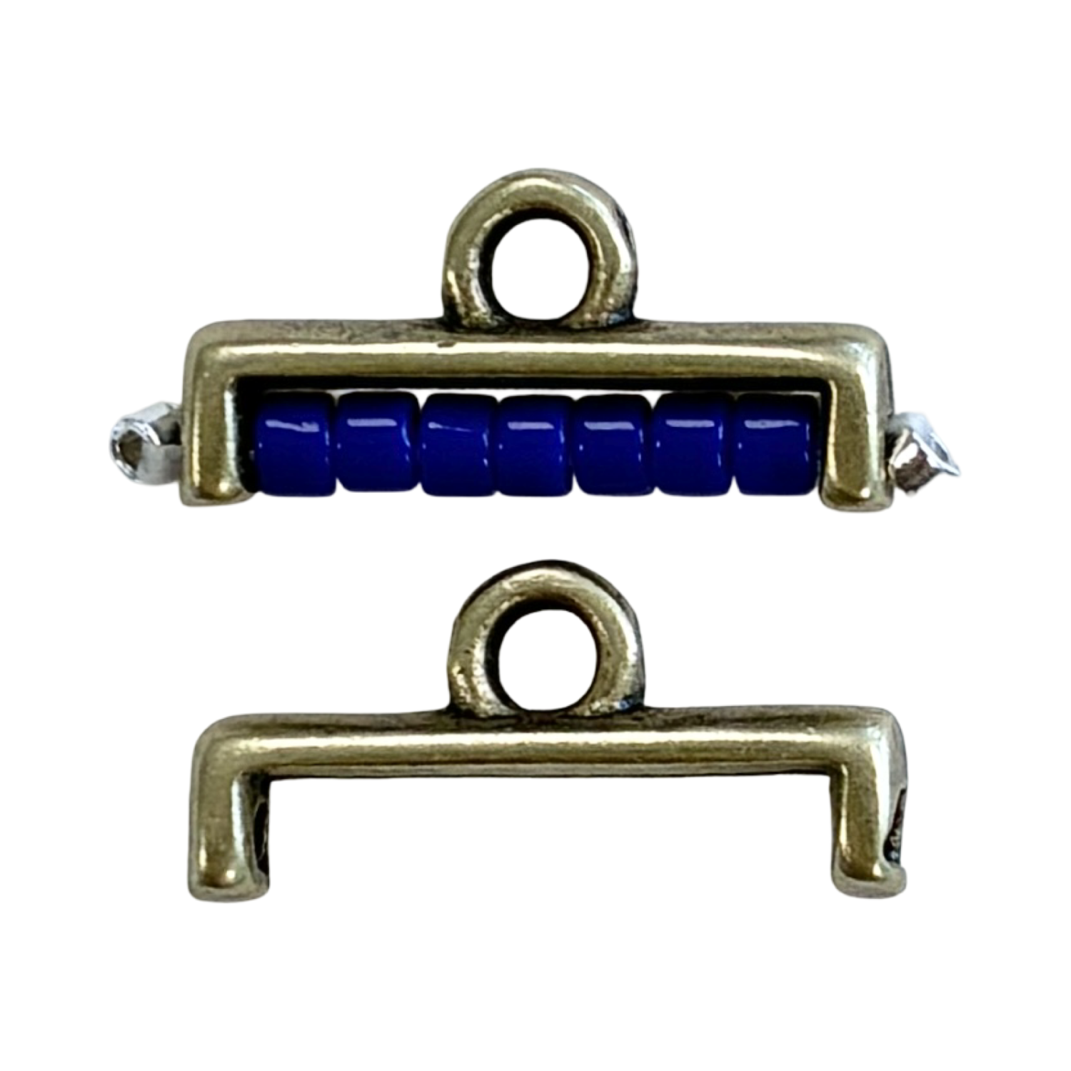 Antique Brass 12x6M Topolia II Ending For 7 Rows of 11/0 Delica