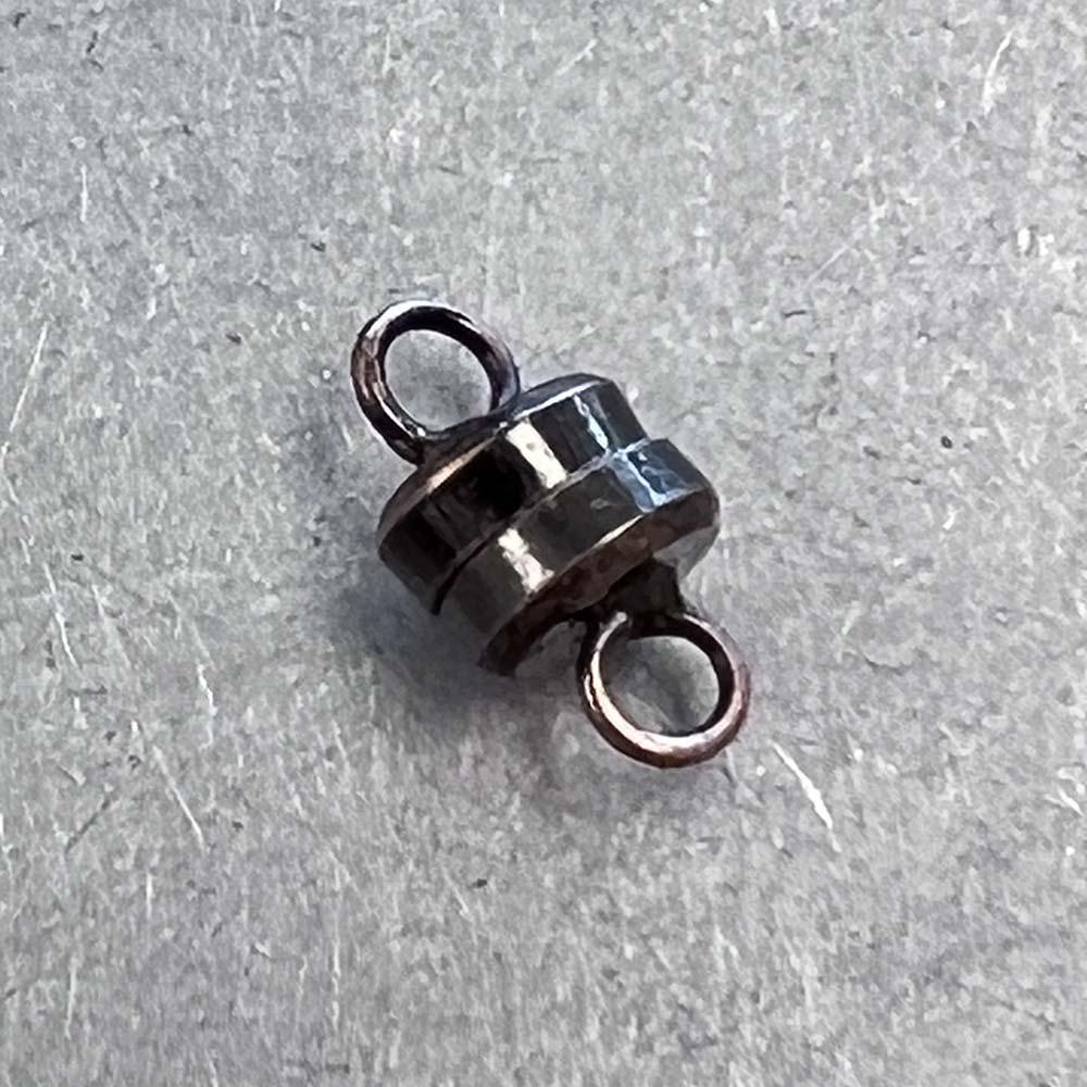 Antique Copper Plate 6MM Magnetic Button Clasp