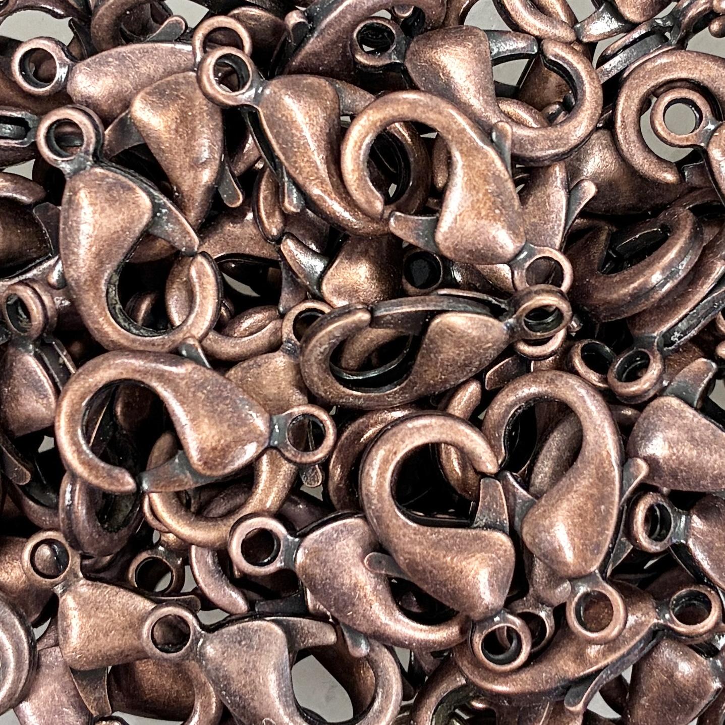 Antique Copper Plate 15MM Lobster Claw Clasp