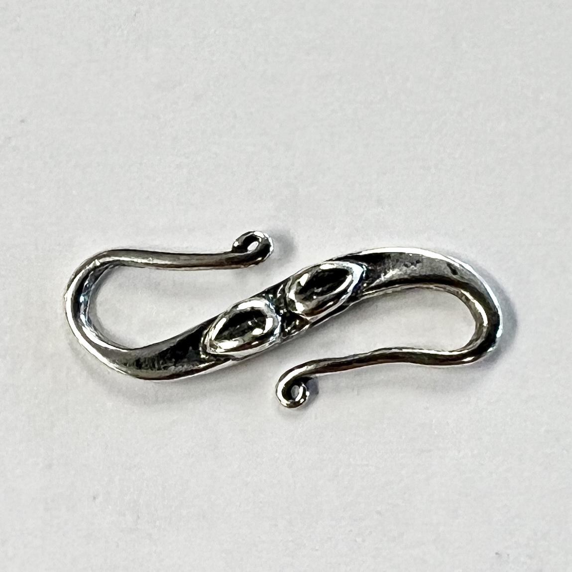 Antique Sterling Silver 21x8MM S Hook Clasp