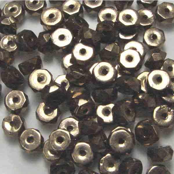 Aurum Gold 6MM Disc Rondelle With Fire Polish Edge