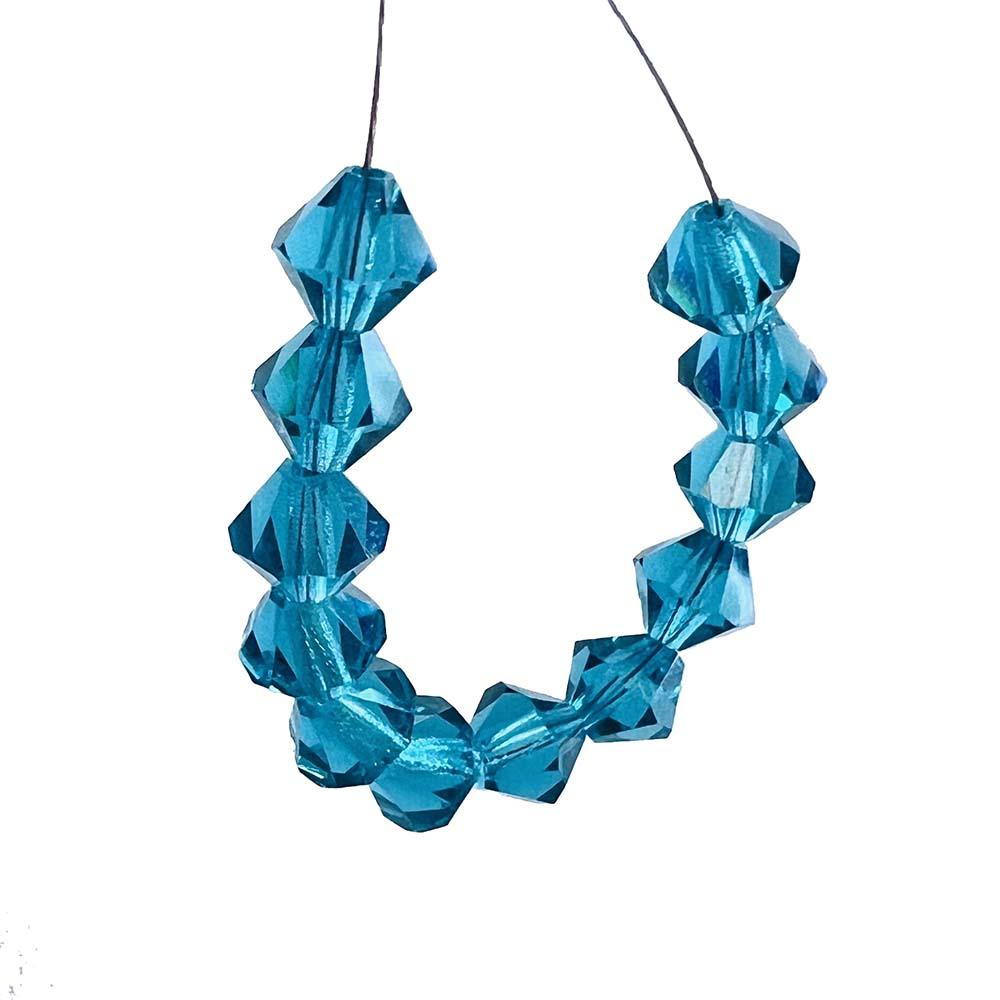 Blue Zircon 6MM Preciosa Bicone