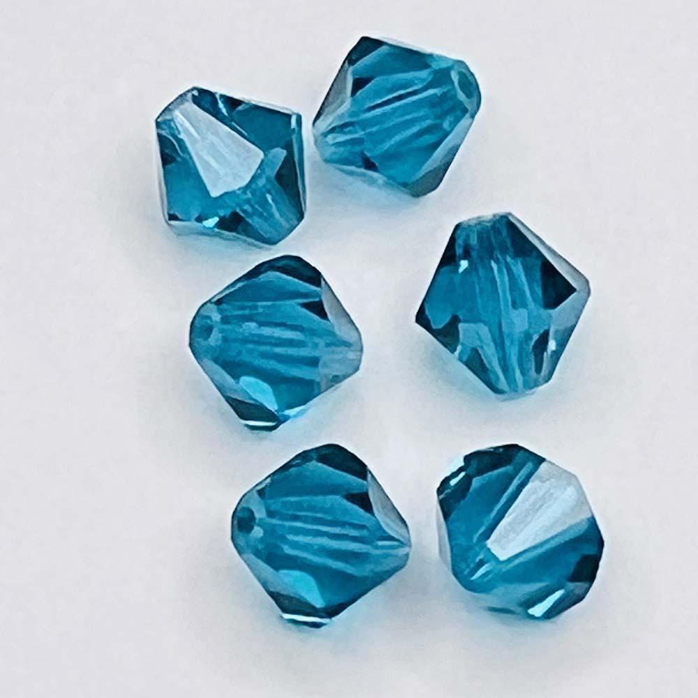 Blue Zircon 8MM Peciosa Bicone
