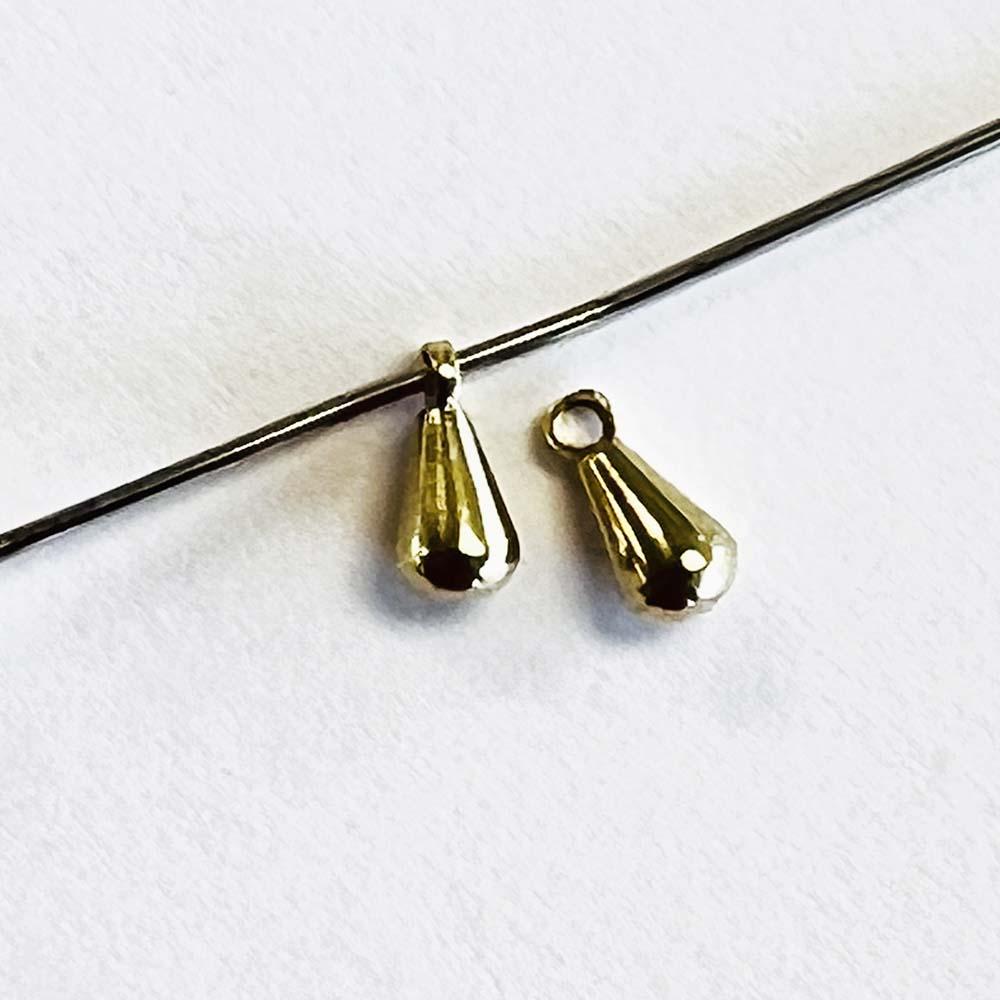 Brass 8x4MM Solid Chain Extender Drop Weight