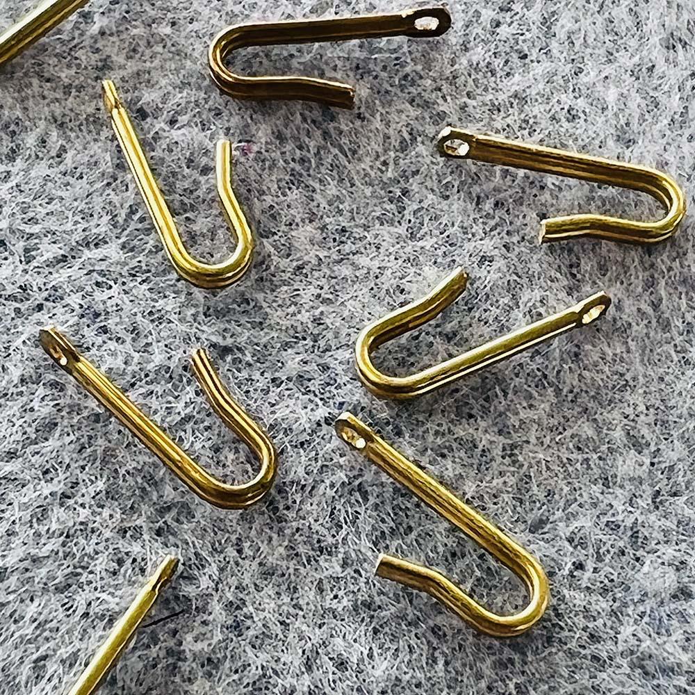 Brass Hook Clasp 15x1.5MM