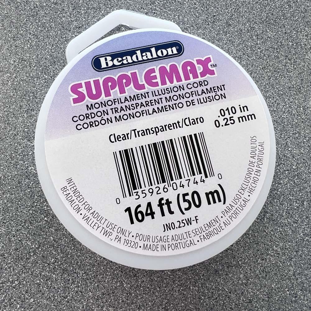 Clear .010 (.25mm) Beadalon Supplemax Monofiliment Cord 50 meters