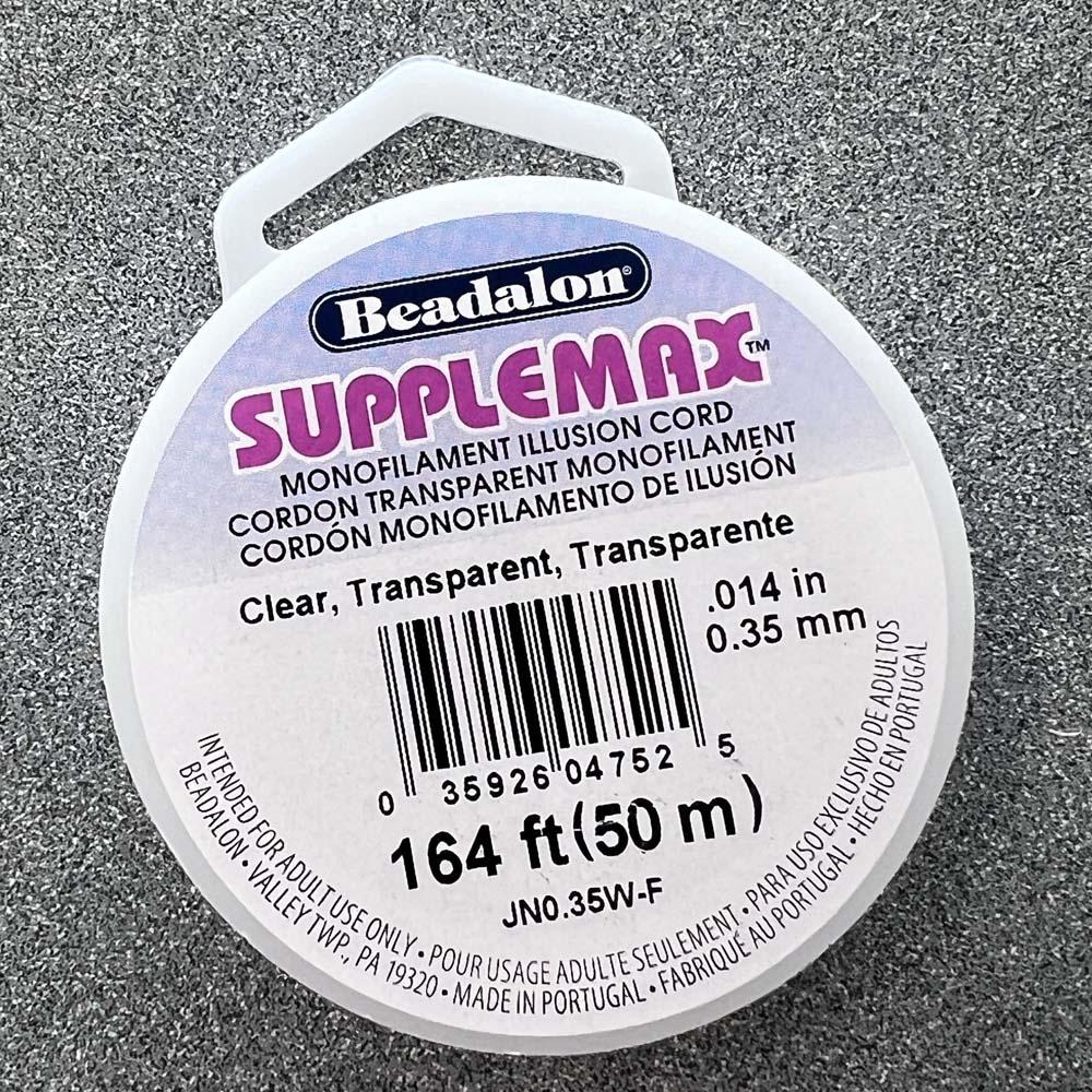 Clear .014 (.35mm) Beadalon Supplemax Monofiliment Cord 50 meters