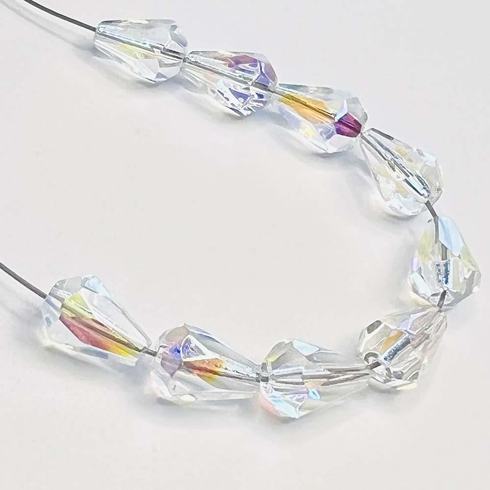 Crystal AB Tear 12x8MM Fire Polish Tear