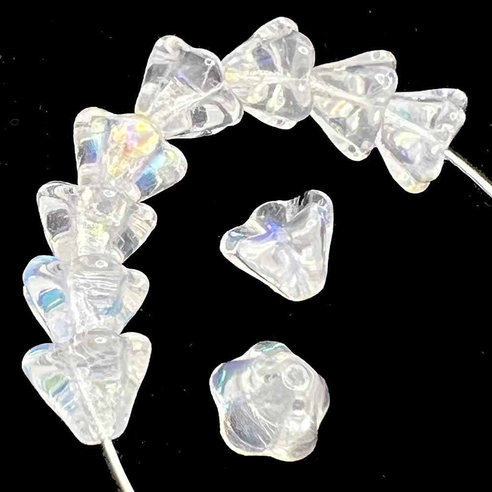 Crystal Ab 8x6MM Bell Flower