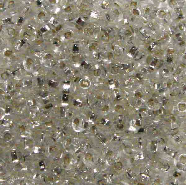 Crystal Silver Lined 6/0 Seed Bead
