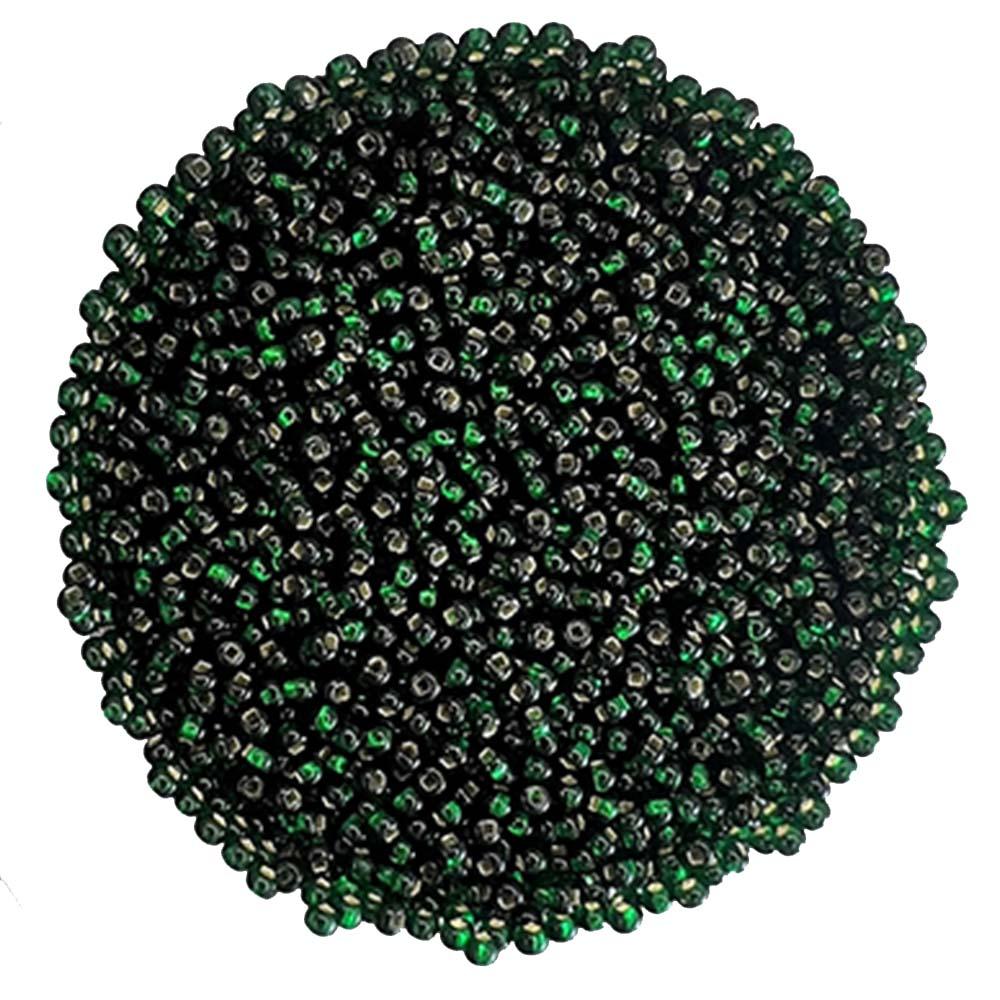 Dark Kelly Green Silver Lined 11/0 Seed Bead