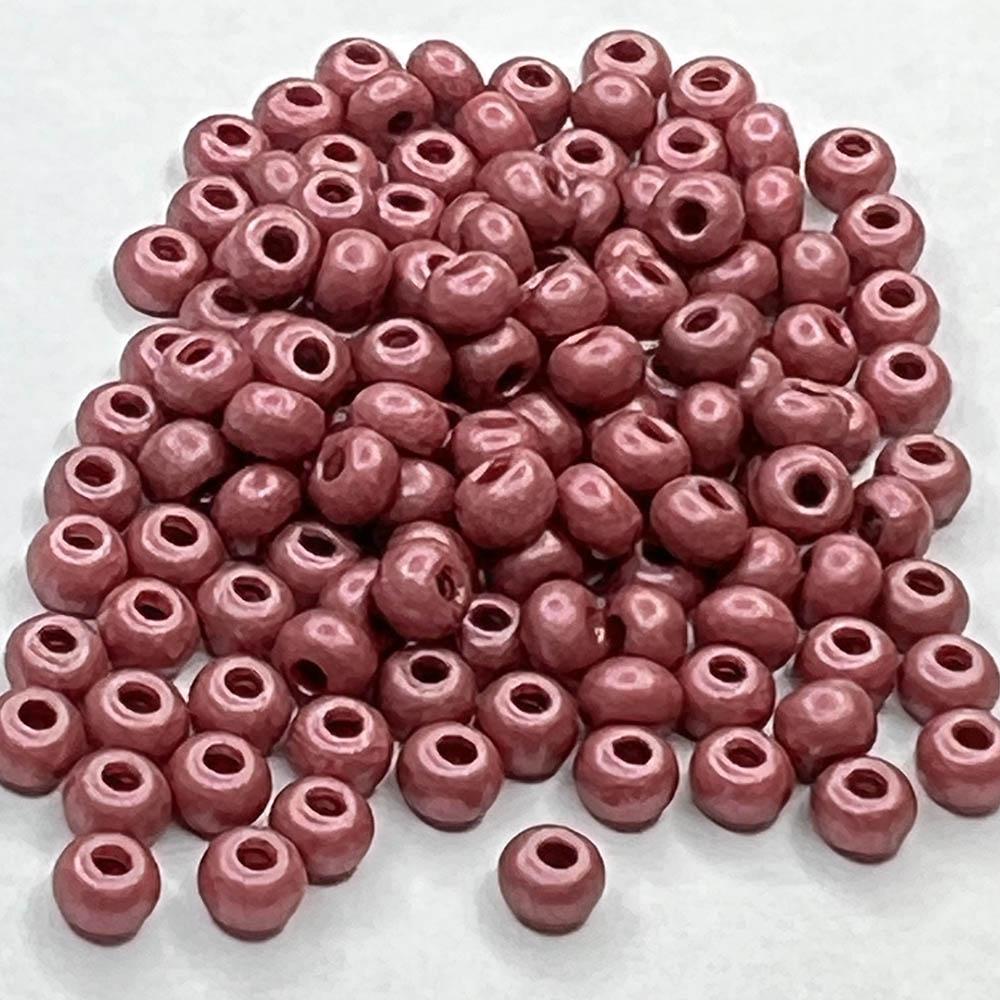 Dark Pink Matte Pearl 6/0 Seed Bead
