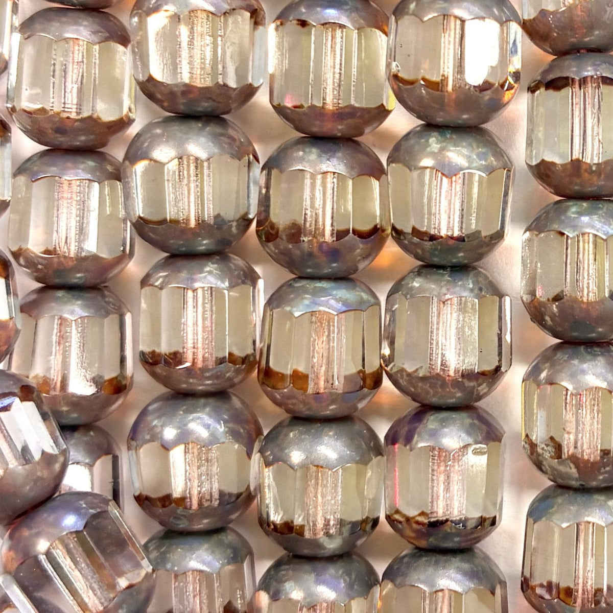 Crystal With Granite (Picasso) 10MM Window Bead