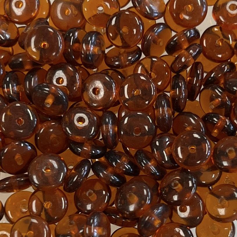 Dark Topaz 6x3MM Belly Rondelle