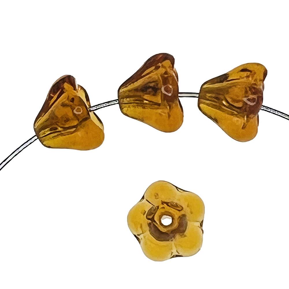 Dark Topaz 8x6MM Bell Flower