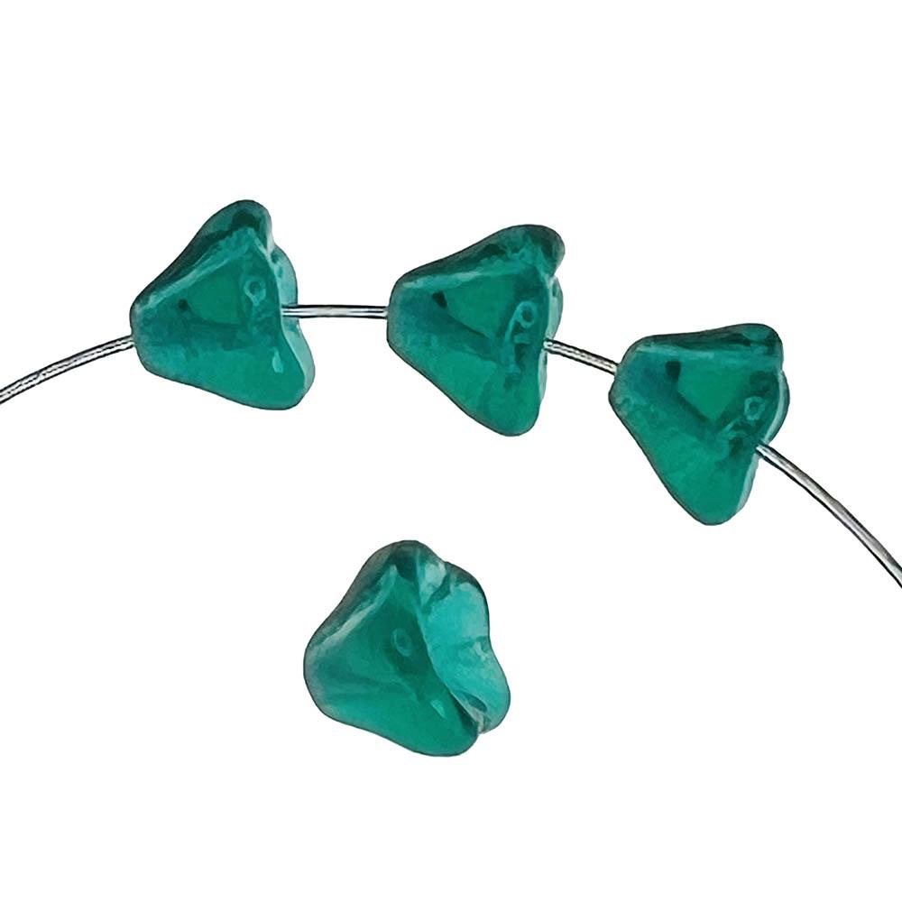 Emerald 8x6MM Bell Flower