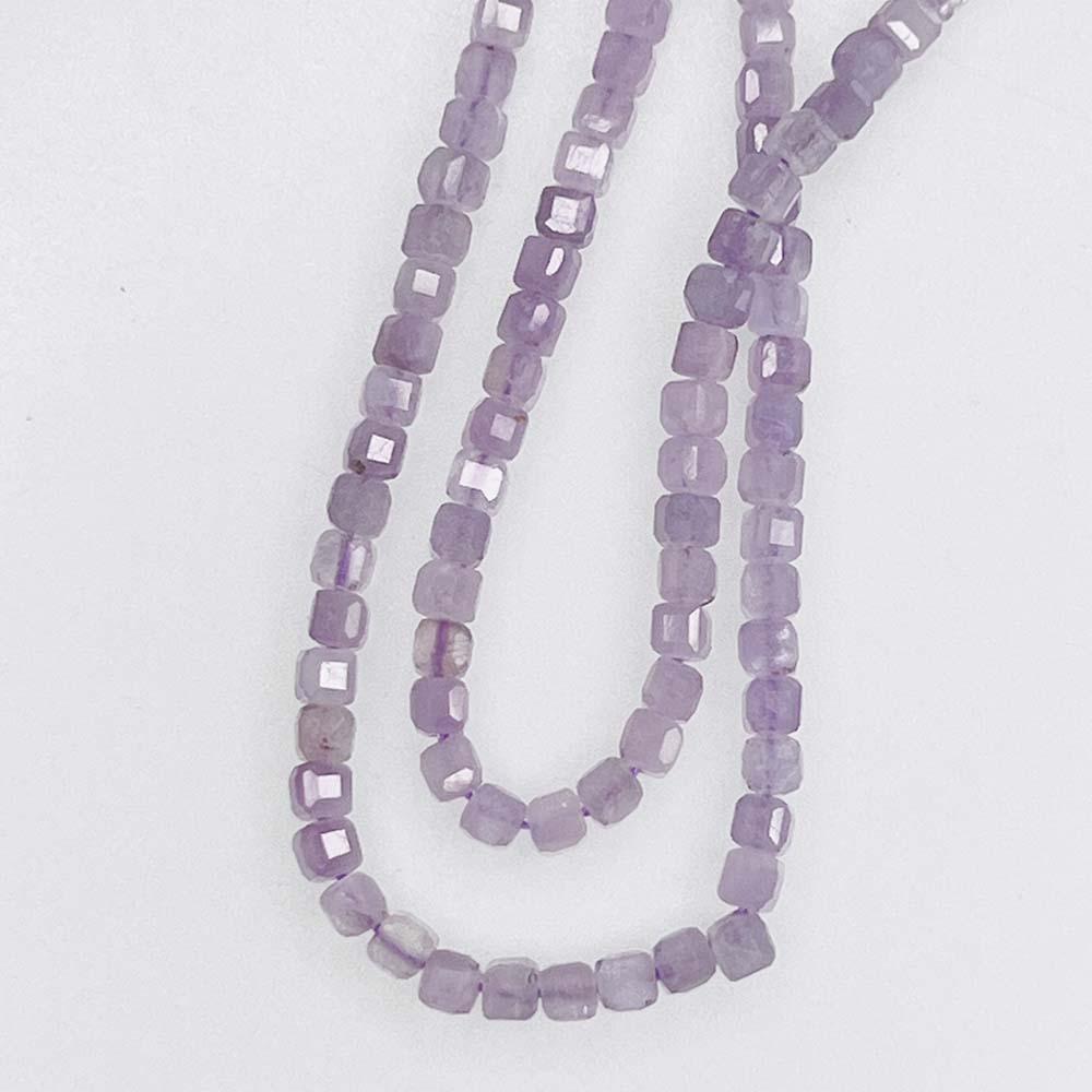 Facetted 3mm Cube Kunzite