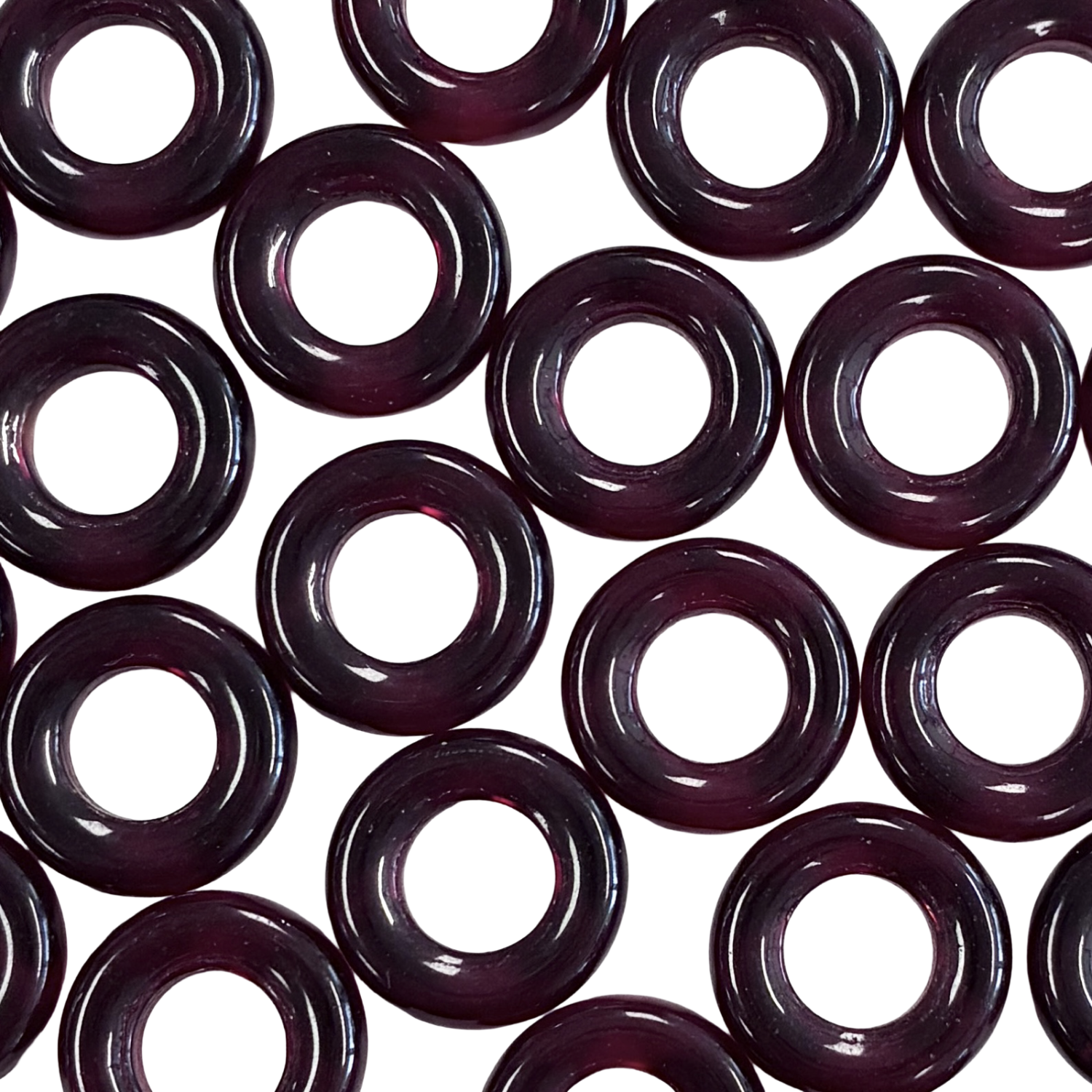 Garnet 14MM Donut Ring