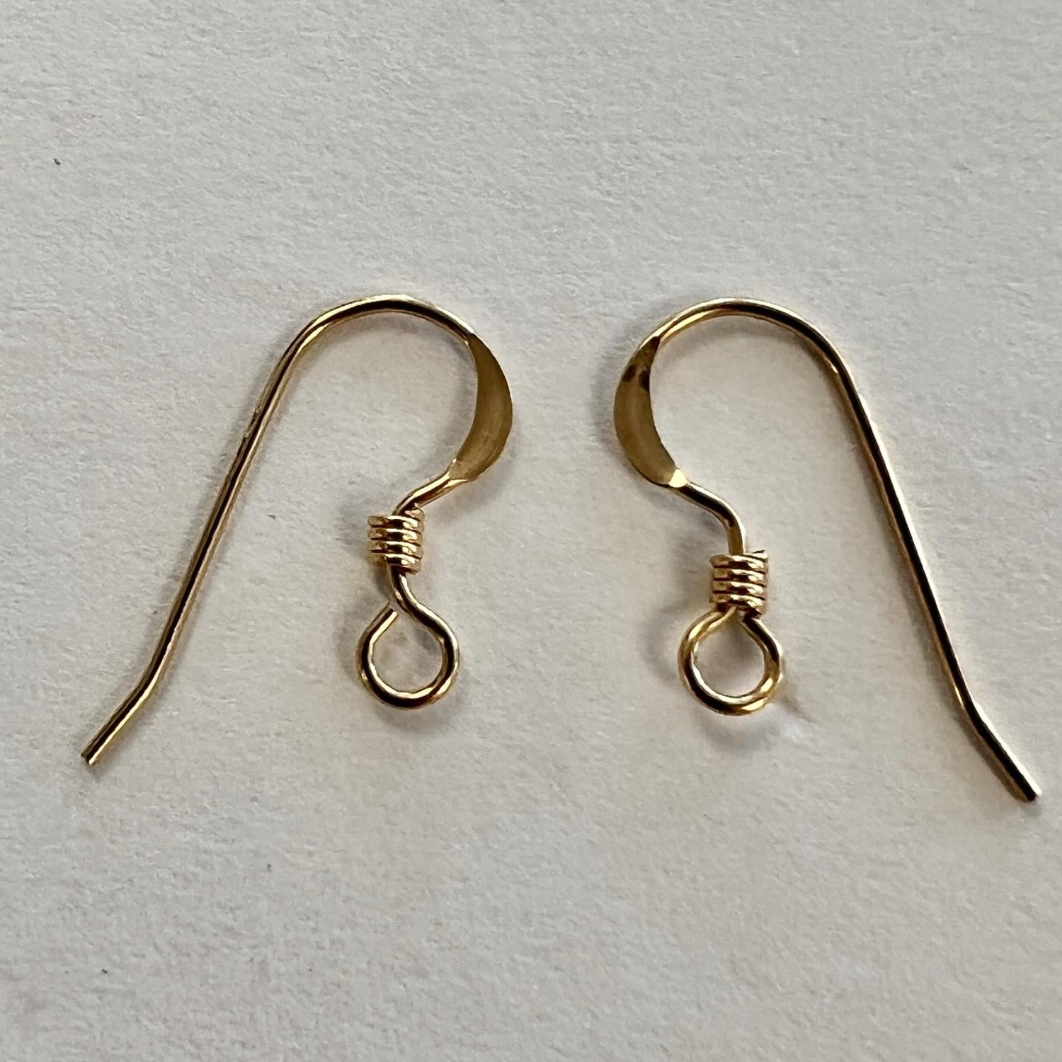 Gold Filled 14MM French Earwire With Coil