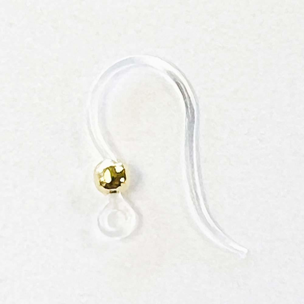 Gold Plate 16MM Earwire with 3MM Ball