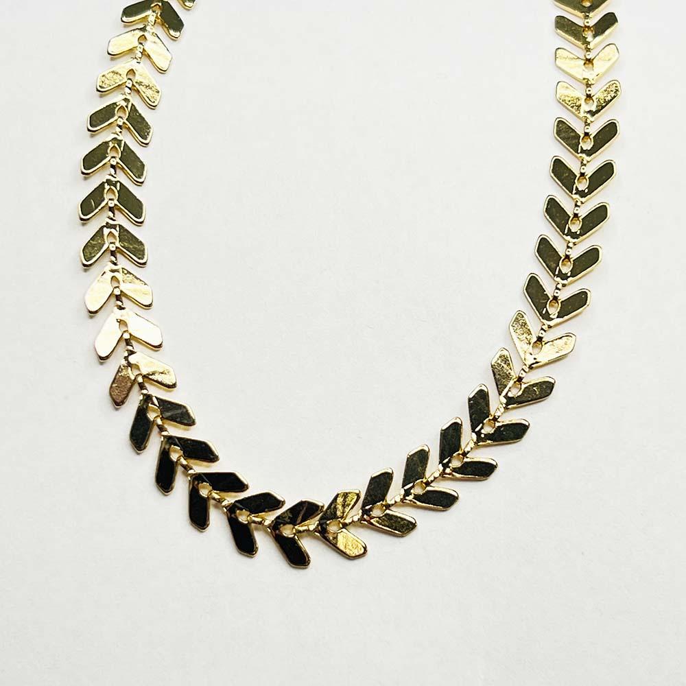 Gold Plate 6.5MM Chevron Chain