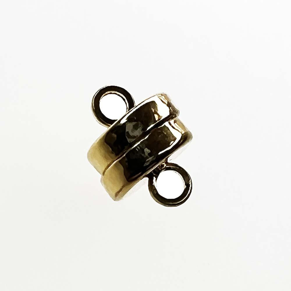 Gold Plate 7MM Magnetic Button Clasp